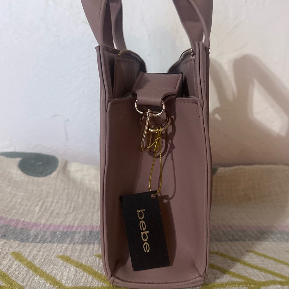 New Bebe Mini Hana Satchel Crossbody/handheld bag - blush color - Picture 5 of 7